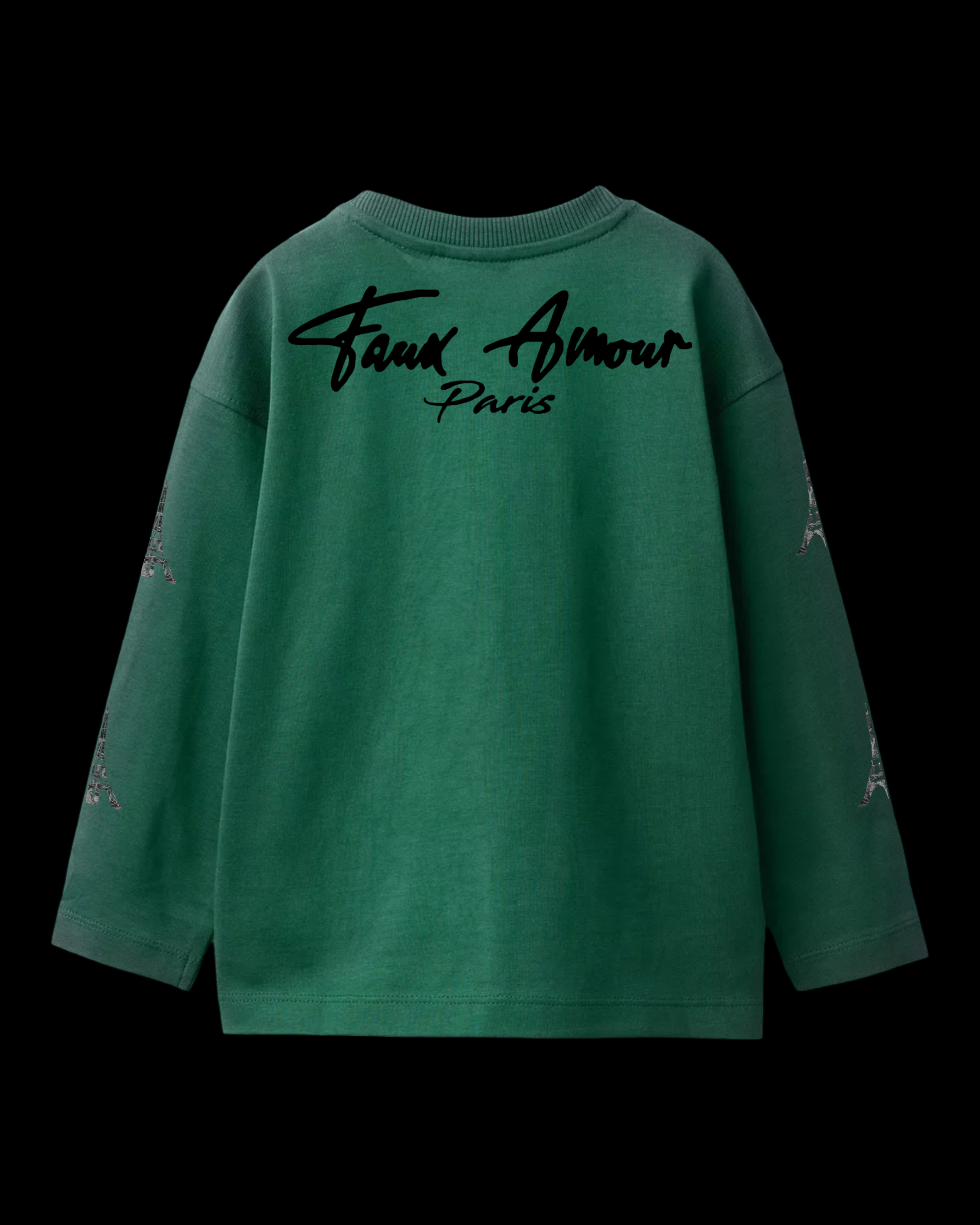 Kids Green Long Sleeve T