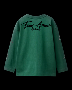 Kids Green Long Sleeve T