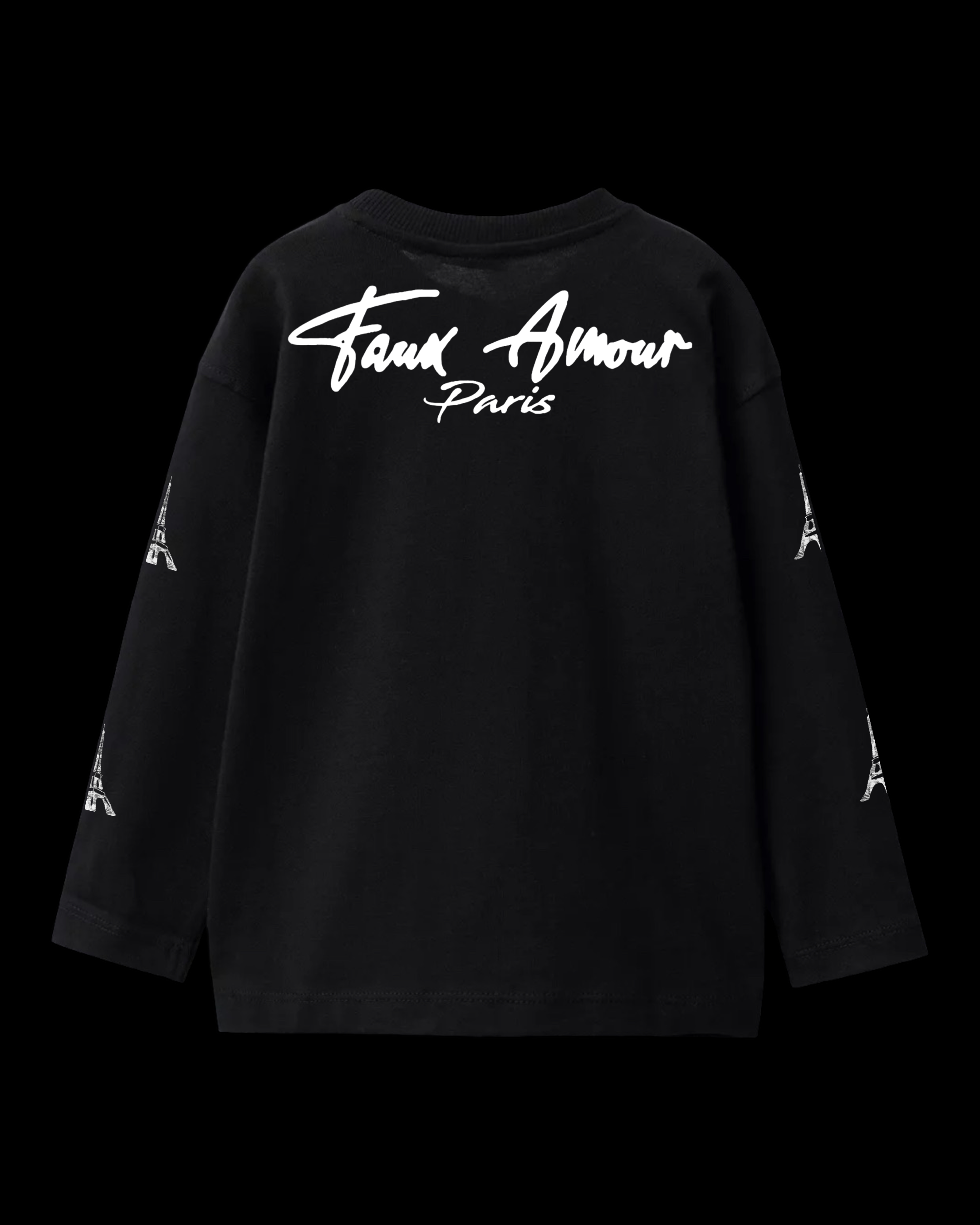 Kids Black Long Sleeve T