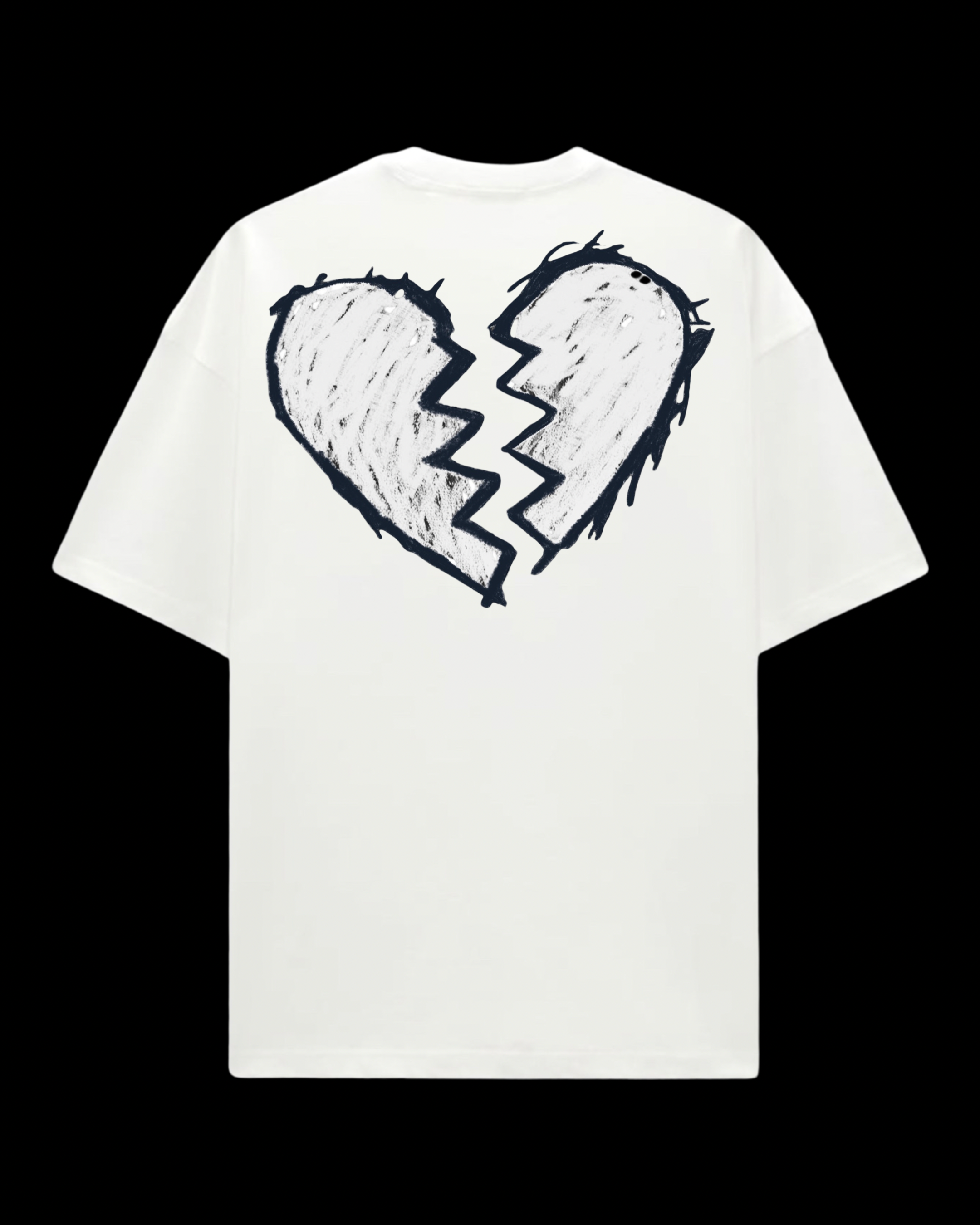 Blanc Faux Amour Heartbreak T