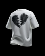 Load image into Gallery viewer, Her Loss Acid White Mid Oversize T
