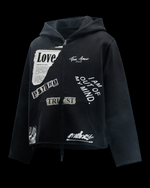 Load image into Gallery viewer, Psycho Premium Black Zipped Hoodie
