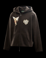 Load image into Gallery viewer, Stone Heart Premium Brown Zipped Hoodie
