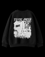 Load image into Gallery viewer, Kids Black Graphic Paname Sweater
