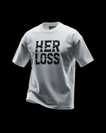 Load image into Gallery viewer, Her Loss Acid White Mid Oversize T
