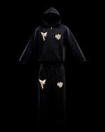 Load image into Gallery viewer, Stone Heart Premium Black Zipped Set
