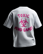 Load image into Gallery viewer, Toxic Mind Games White Mid Oversize T

