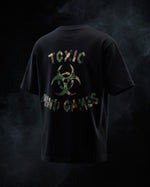 Load image into Gallery viewer, Toxic Camo Mind Games Noir Mid Oversize T
