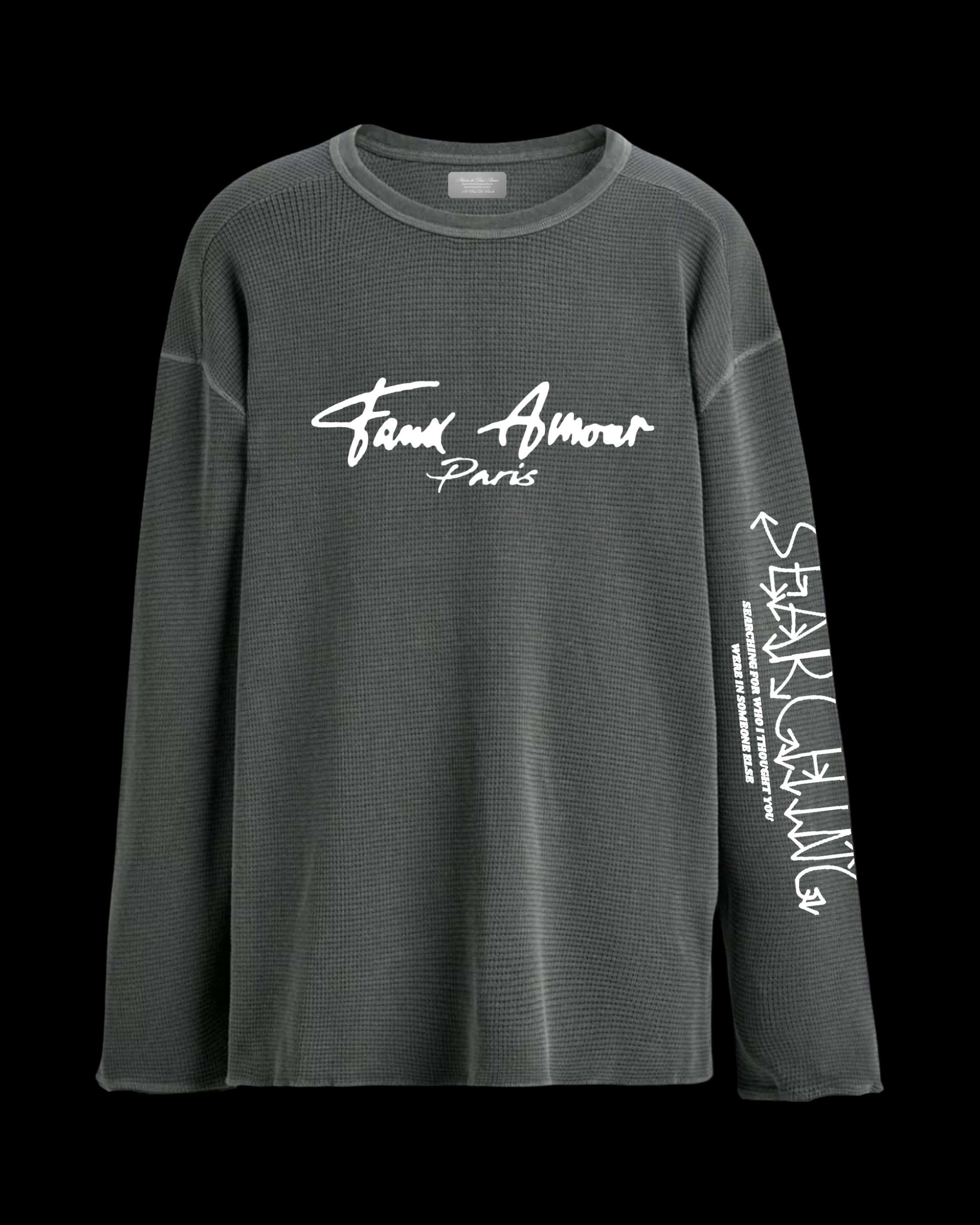 "Searching" Overcast Grey Long Sleeve T