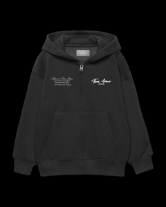 Premium Older Kids Ovè Dark Grey Zip Hoodie